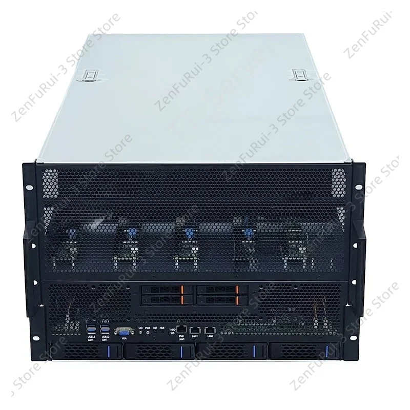 Xeon 4th Generation 5th Generation 8 Card 5090 Three Slot 8 Card 5090 Gaming Card 7U GPU Server - view 3