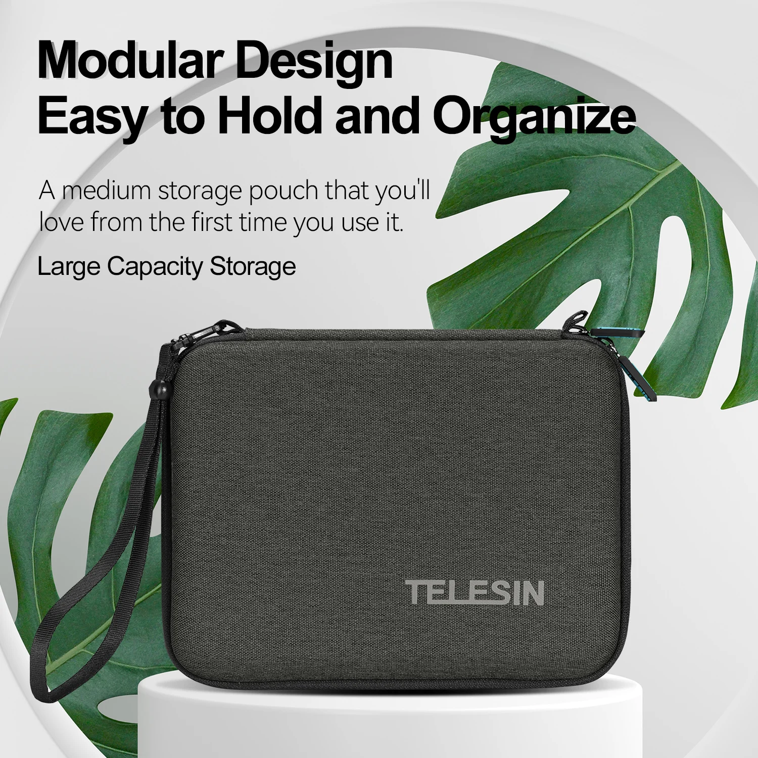 TELESIN Modular DIY Carry Handbag Case Travel Storage Protect Bag for GoPro Hero 13 12 11 10 9 8 7 SJCAM DJI OSMO Action 3 4 5