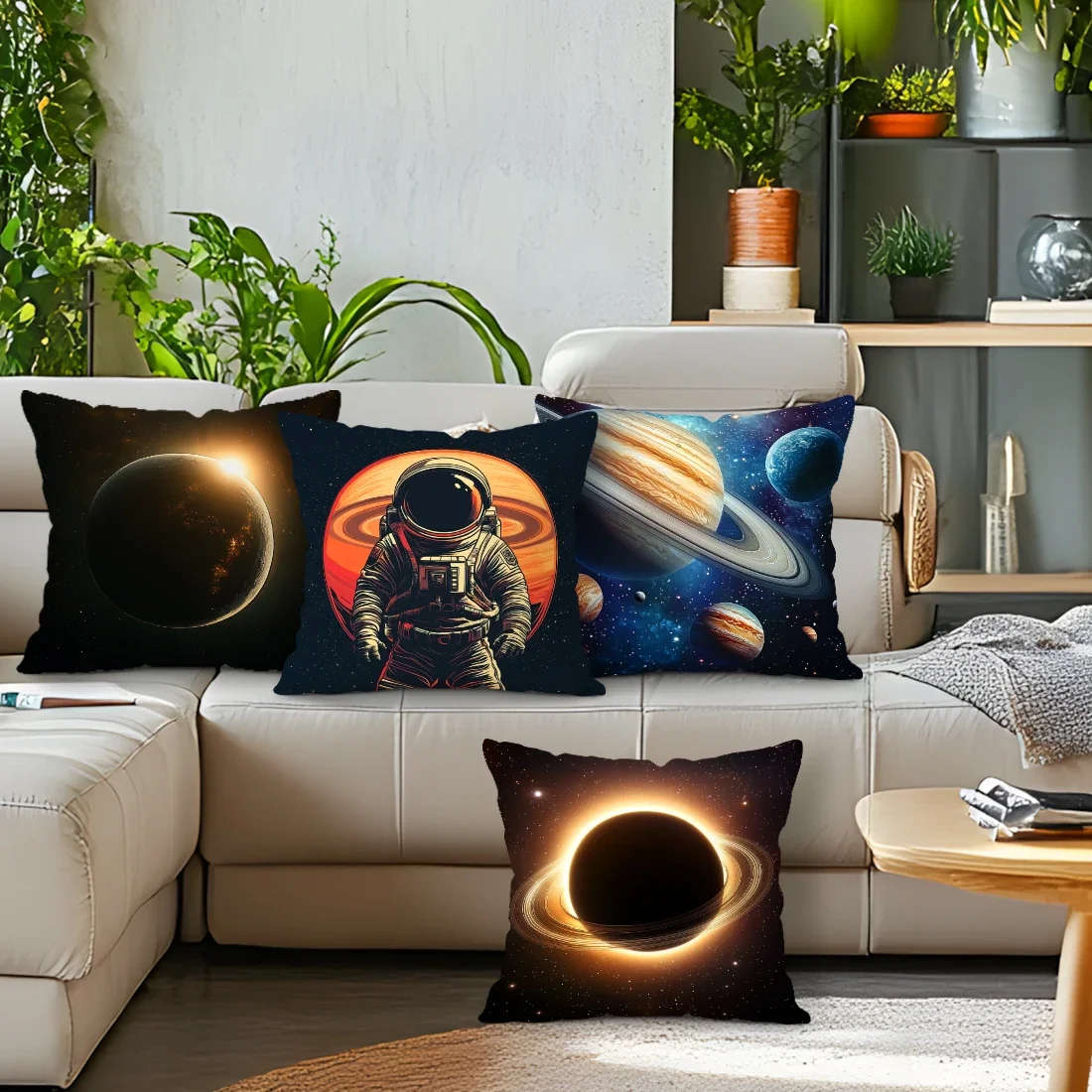 space planet Cushions Pillowcase Polyester Cushion Cover Throw Pillow Pillowcover Home Car Sofa Decor