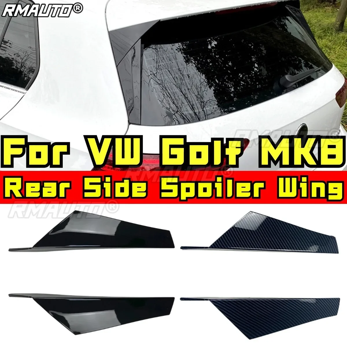 

For VW Golf MK8 Body Kit Rear Spoiler Rear Side Wing Car Accessories