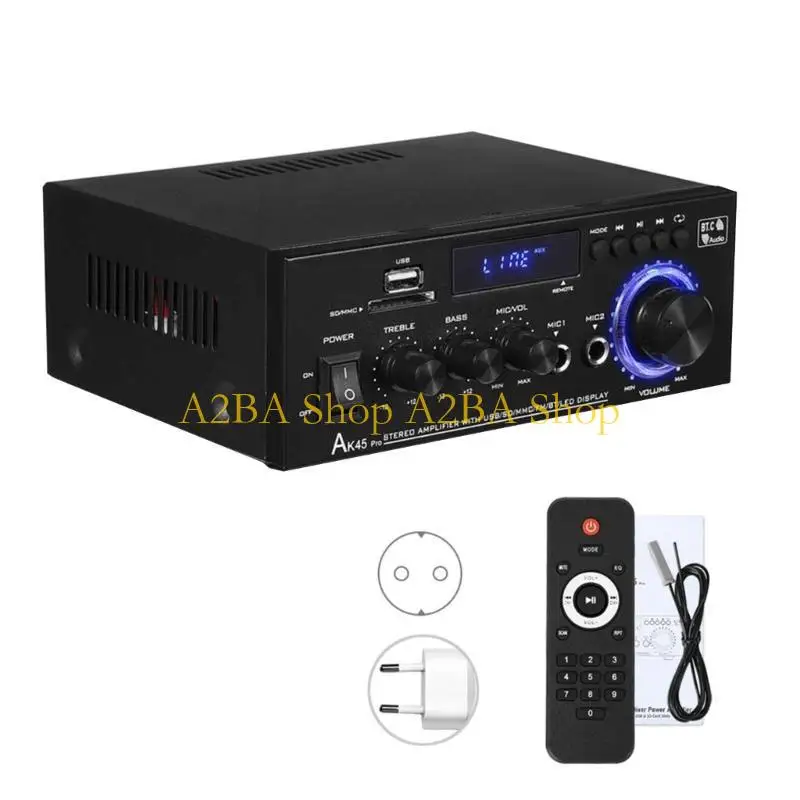 

A2BA 2-канальный домашний стереоусилитель с Bluetooth-совместимыми возможностями, стереозвуком для театра, караоке, USB-слотом