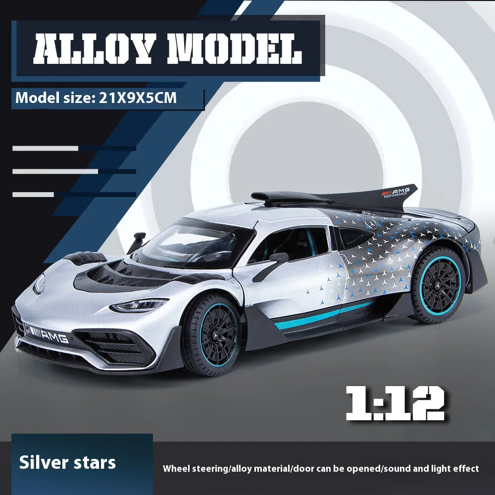 Coche modelo de aleación AMG-ONE, decoraciones únicas para consola central de coche, adornos de escritorio geniales, accesorios divertidos para coche