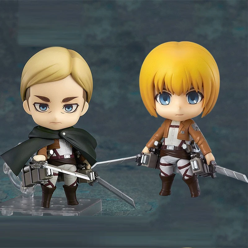 Anime Attack on Titan Figure GK 755 Erwin Smith Nendoroid Doll Armin 435 Armin Arlert Action Figures PVC Collection Decora Toys