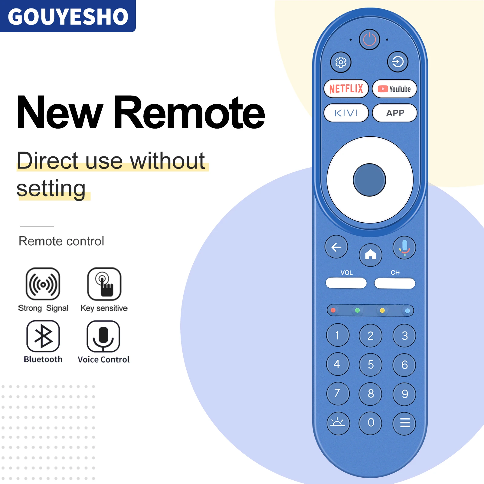 

New Remote Control for 55" UHD TV KIVI 32 43 55U760QB KidsTV