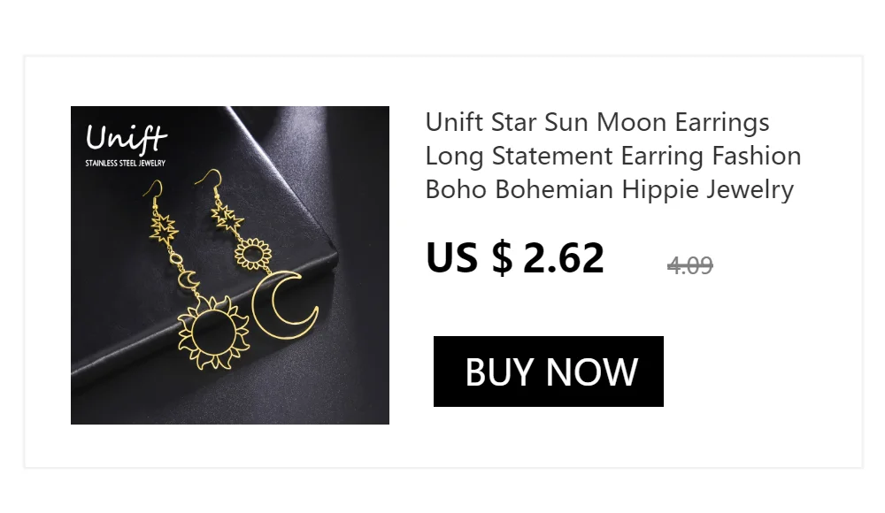 Unift Goth Stainless Steel Earring Triple Rune Moon Phase Pentagram Earrings Woman Men Vintage Jewelry Ear Piercing Witch Knot