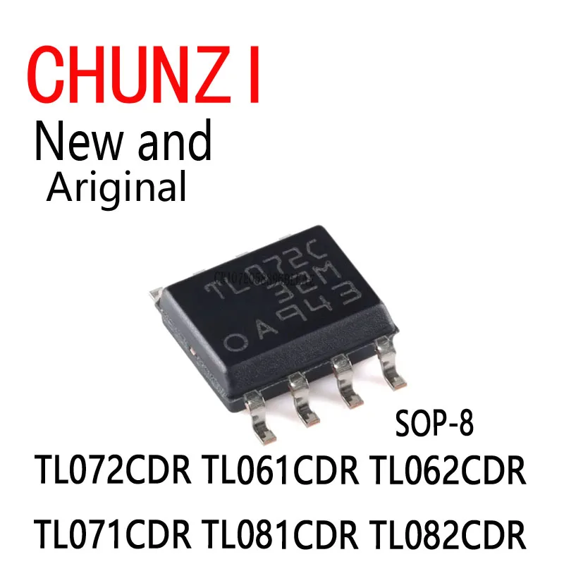 10Pcs New and Original SOP-8 TL072CDR TL061CDR TL062CDR TL071CDR TL081CDR TL082CDR SOP-14 TL064CDR TL074CDR TL084CDR