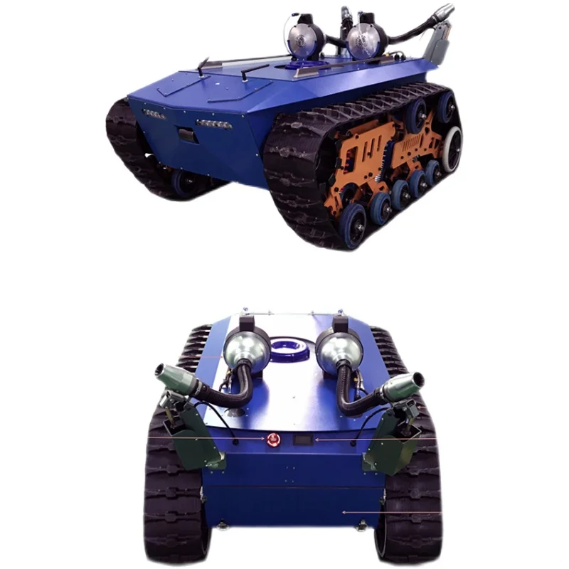 70kg unmanned tracked disinfection vehicle, dual fog gun, centrifugal nozzle, agricultural spraying and spraying vehicle