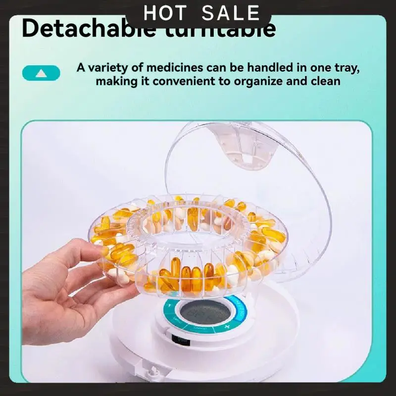 24-Hour Delivery Automatic Pill Dispenser Travel Pill Container Holder For Medication, Vitamins, And Supplements For Vitamin Sup