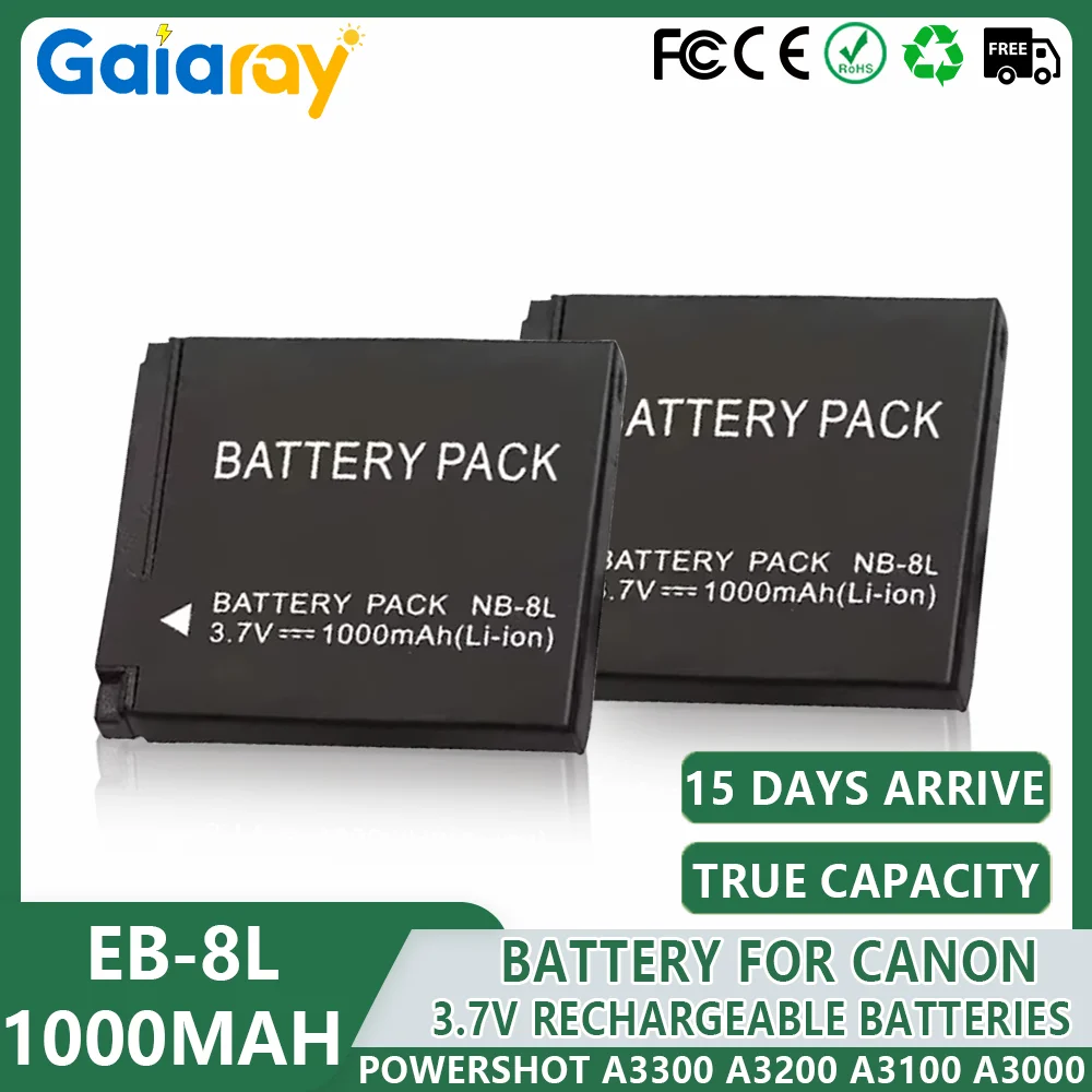 1-3Pc NB-8L Battery… - image