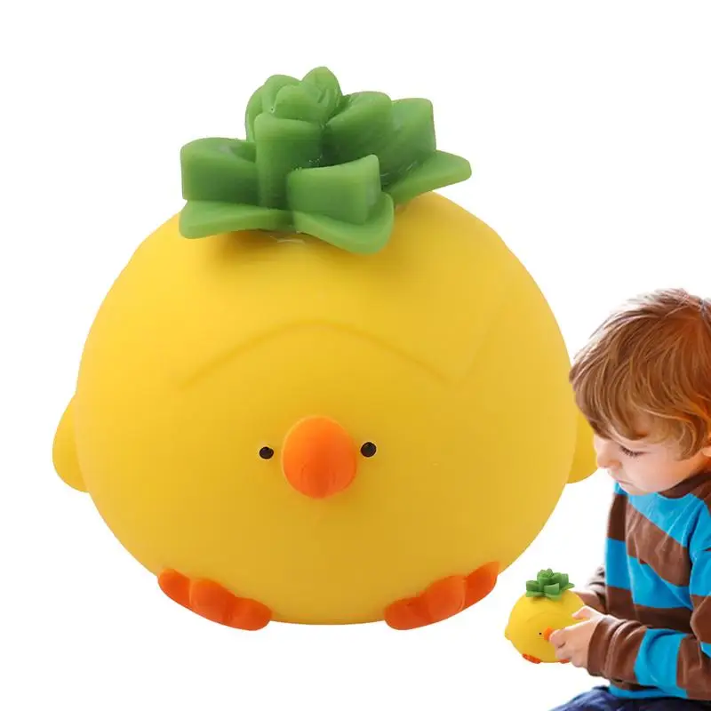 Zabawki sensoryczne Pineapple Chicken Shaped Animal Press Ball Zabawna zabawka do ściskania Kreatywne zabawki Fidget Stress Relief Dla kobiet Mężczyźni