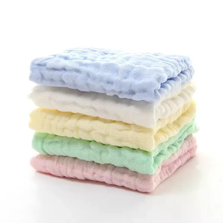 12pc 30*30cm Baby Saliva Towel Newborn Item Stuff 6 Layer Cotton Muslin Gauze Square Soft  Washcloth Hand Face Wipe Handkerchief