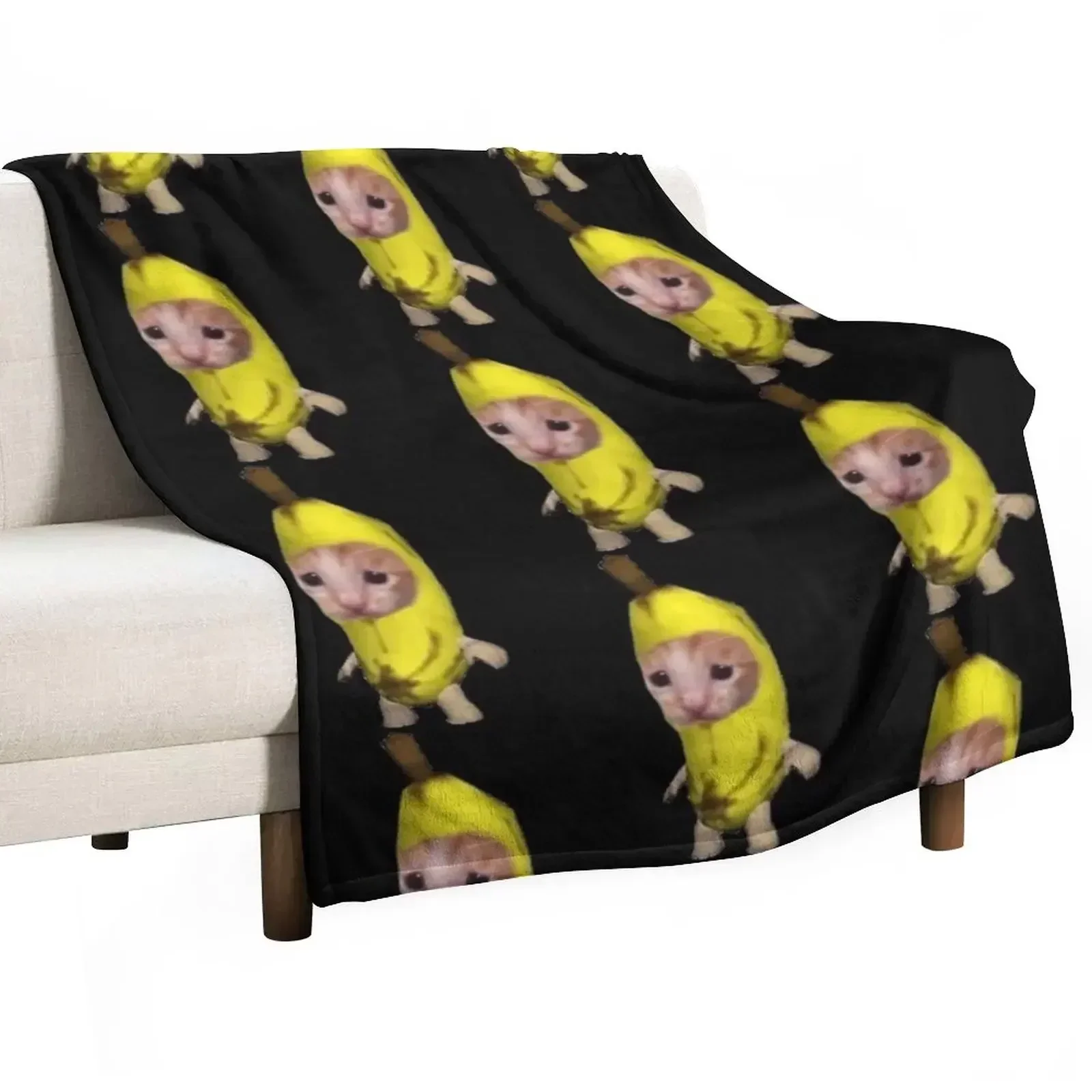 

banana cat Throw Blanket Decorative Soft Throw Blanket for Couch Sofa