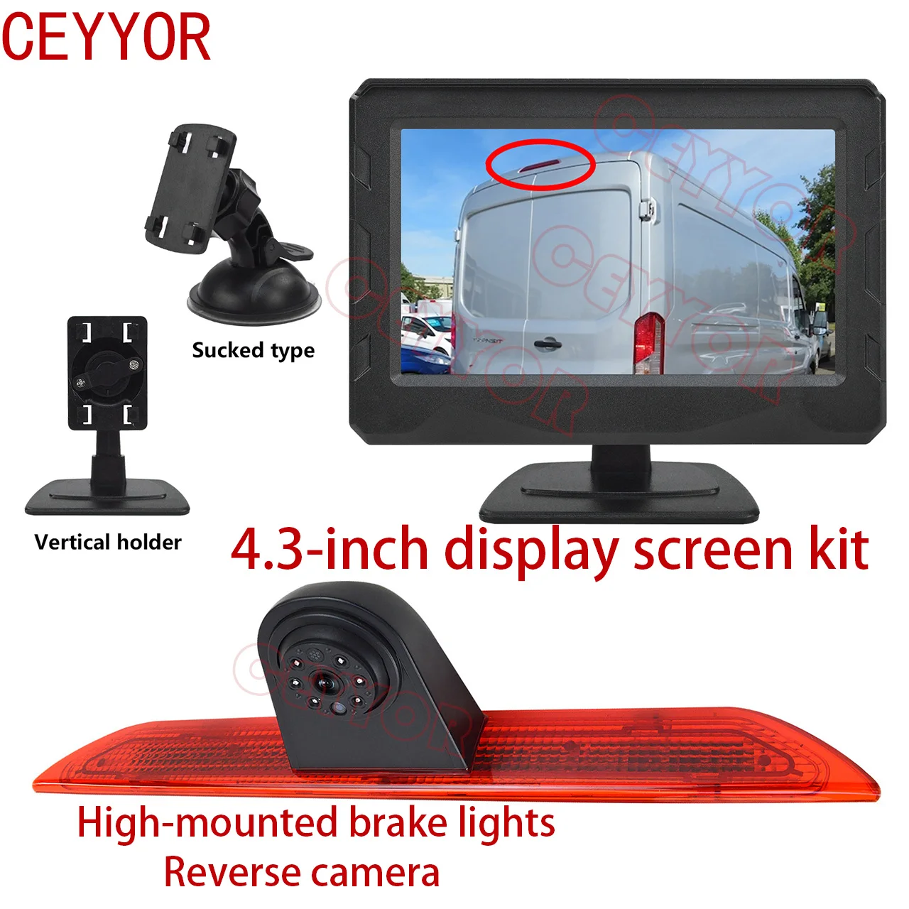 Applicable to Ford Transit Van 2015-2020 Rearview reversing camera Equipped with waterproof and night vision capabilities