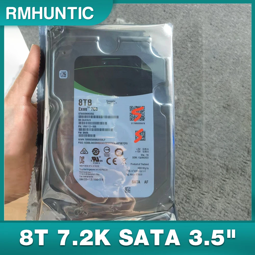 

ST8000NM0055 Brand New Server Hard Disk 8T 7.2K SATA 3.5" 256M Hard Drive