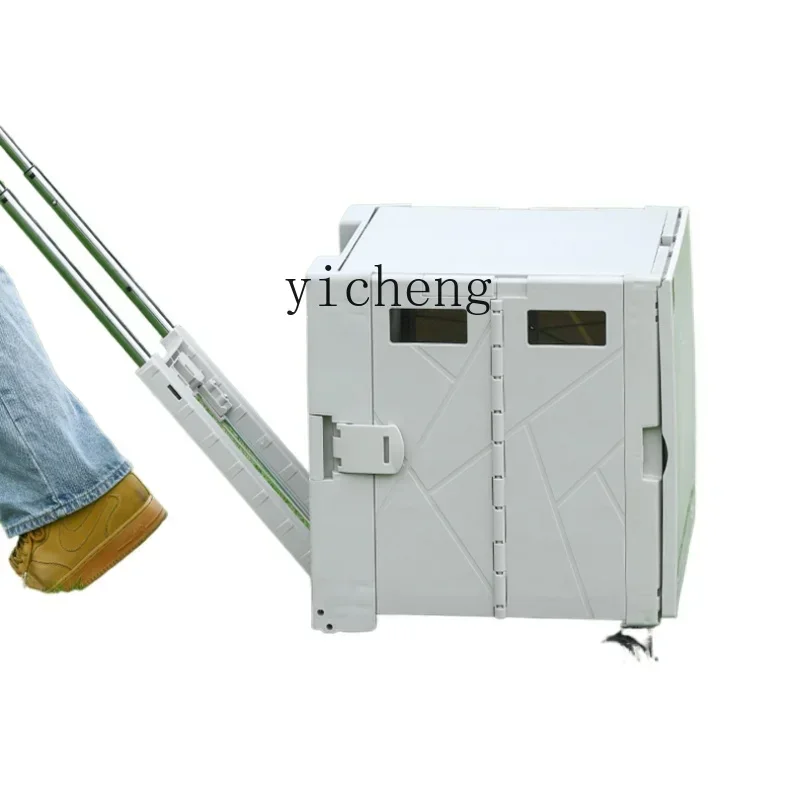 

Camping Cart Folding Outdoor Stall Hand Push Picnic Car Camp Shopping Luggage Trolley