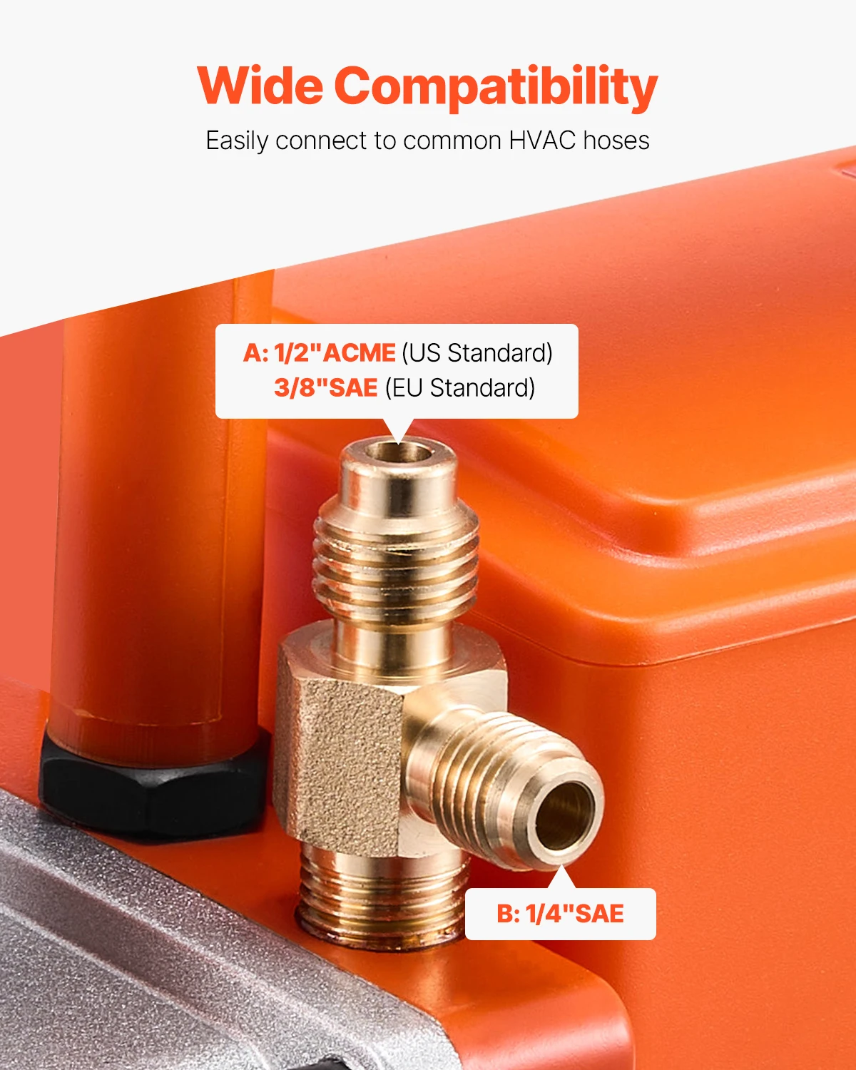 مضخة تفريغ وزجاجة زيت من SucceBuy 3.5CFM/4CFM/5CFM مرحلة واحدة أو 6CFM 9CFM 2-Stage، R134a R22 R410a صيانة مكيف الأنظمة