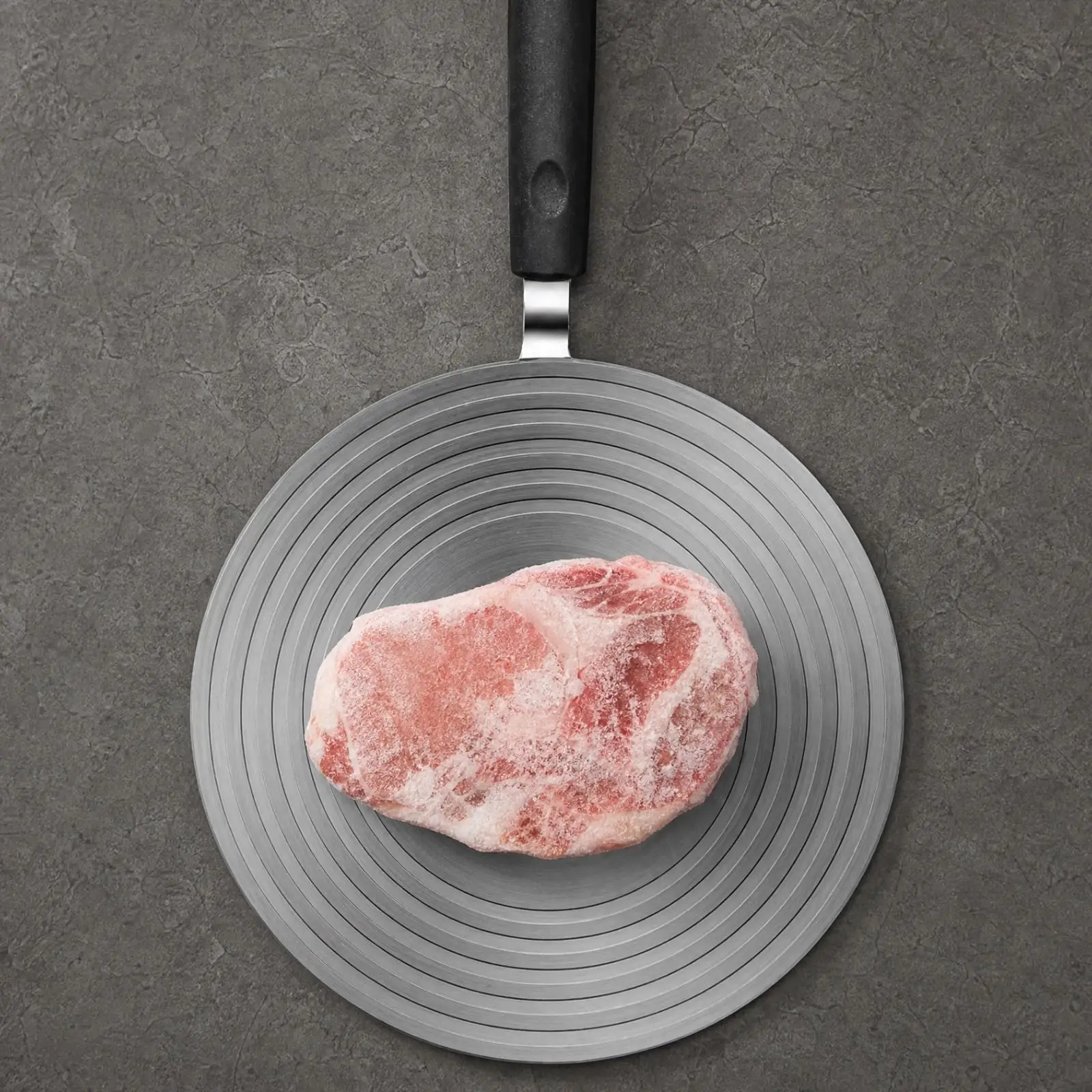 Stove Heat Diffuser for Gas Burner Flame Heat Distributor Aluminum Alloy Round Cooktop Shield with Detachable Handle