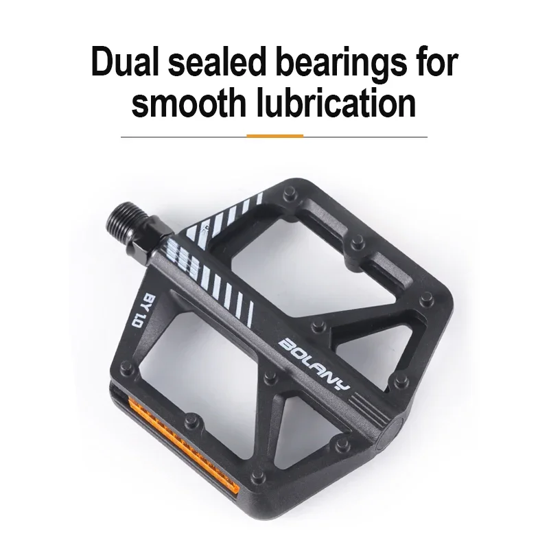 BOLANY Nylon Bicycle Pedals ultralight and non-slip mountain bike fiber pedals dustproof and waterproof DU double bearing pedals