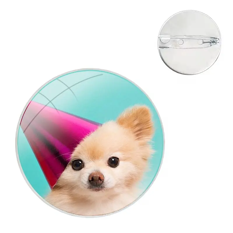 Pin Icons Brooch Jewelry Accessories Cute Pomeranian Dogs Dog