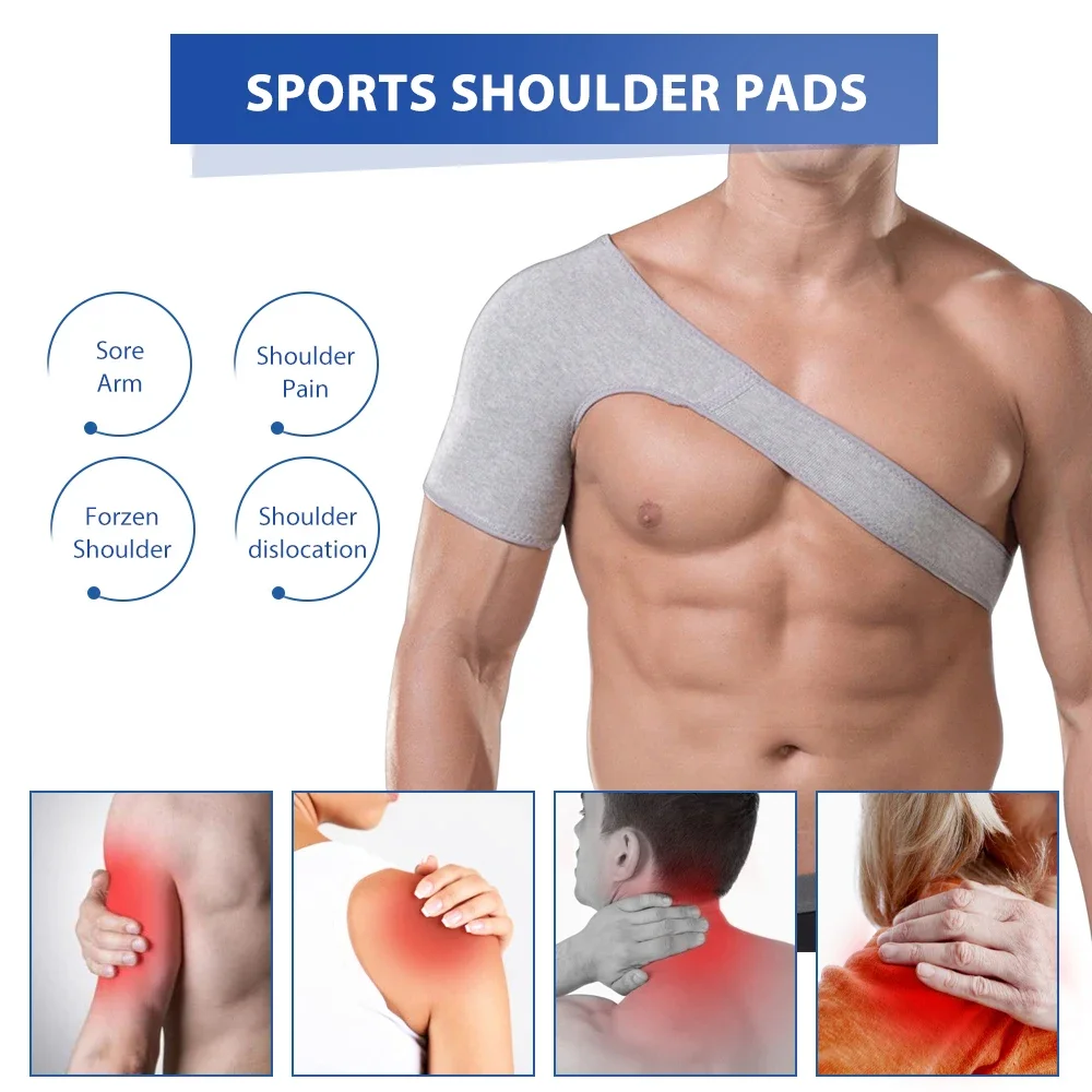 Bamboo Charcoal Back Support Shoulder Guard Brace Retaining Straps Posture Belts Protector Reinforced Shoulder Straps S-XL