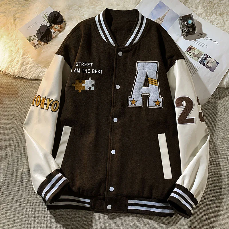 Chaqueta deportiva con diseño de patrón de moda para adolescentes