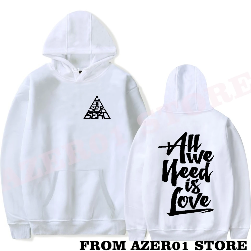 Canserbero All We Need is Love Album Logo Merch Hoodies Winter Men/Women Hooded Sweet Streetwear Long Sleeve Sweatshirt