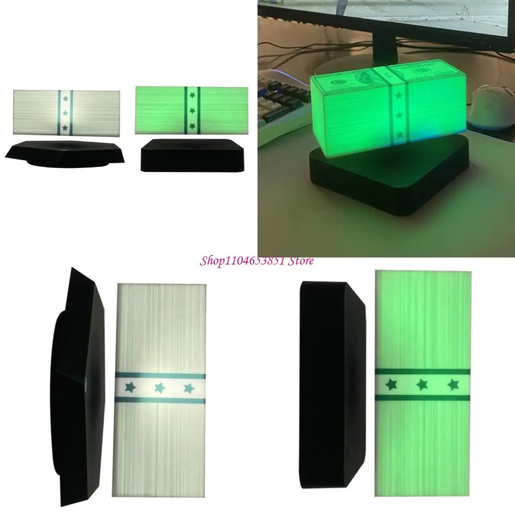 

Magnetic Floating Dollar Night Light Levitation Money Lamp Table Decoration For Gamer Teens Desk Holiday Birthday Gift