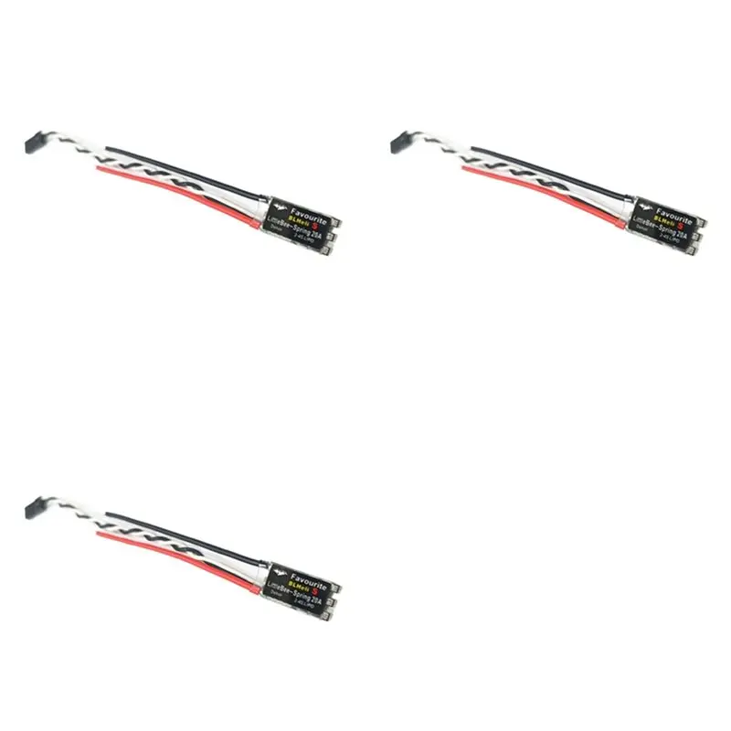 

3X FVT Little Bee Blheli-S SPRING 20A Brushless ESC 2-4S Supports Mulitshot DSHOT Oneshot42 Oneshot125 Multicopter