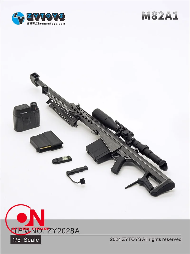 ZYTOYS ZY2028 1/6 Skala ABS M82A1 Scharfschützengewehr 24 cm Pistole Modell Szene Zubehör Fit 12'' Soldat Action Figur Körper Puppen