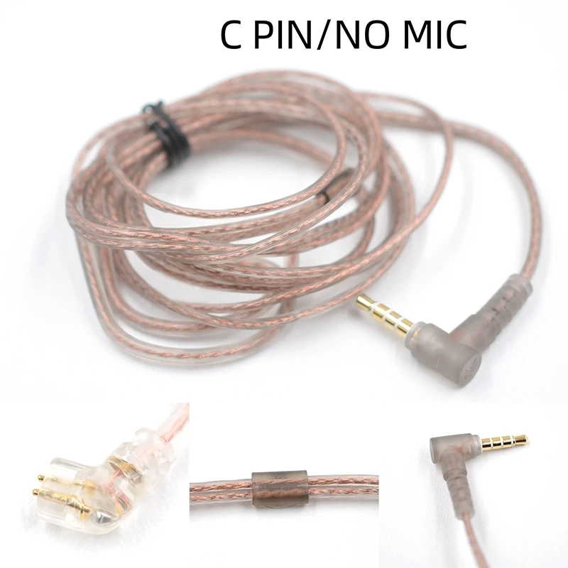 KZ Original Cable High-Purity Oxygen-Free Copper Double Parallel Upgrade Line Is Suitable for ZST EDC EDX ZSN Pro Castor CRA image 5