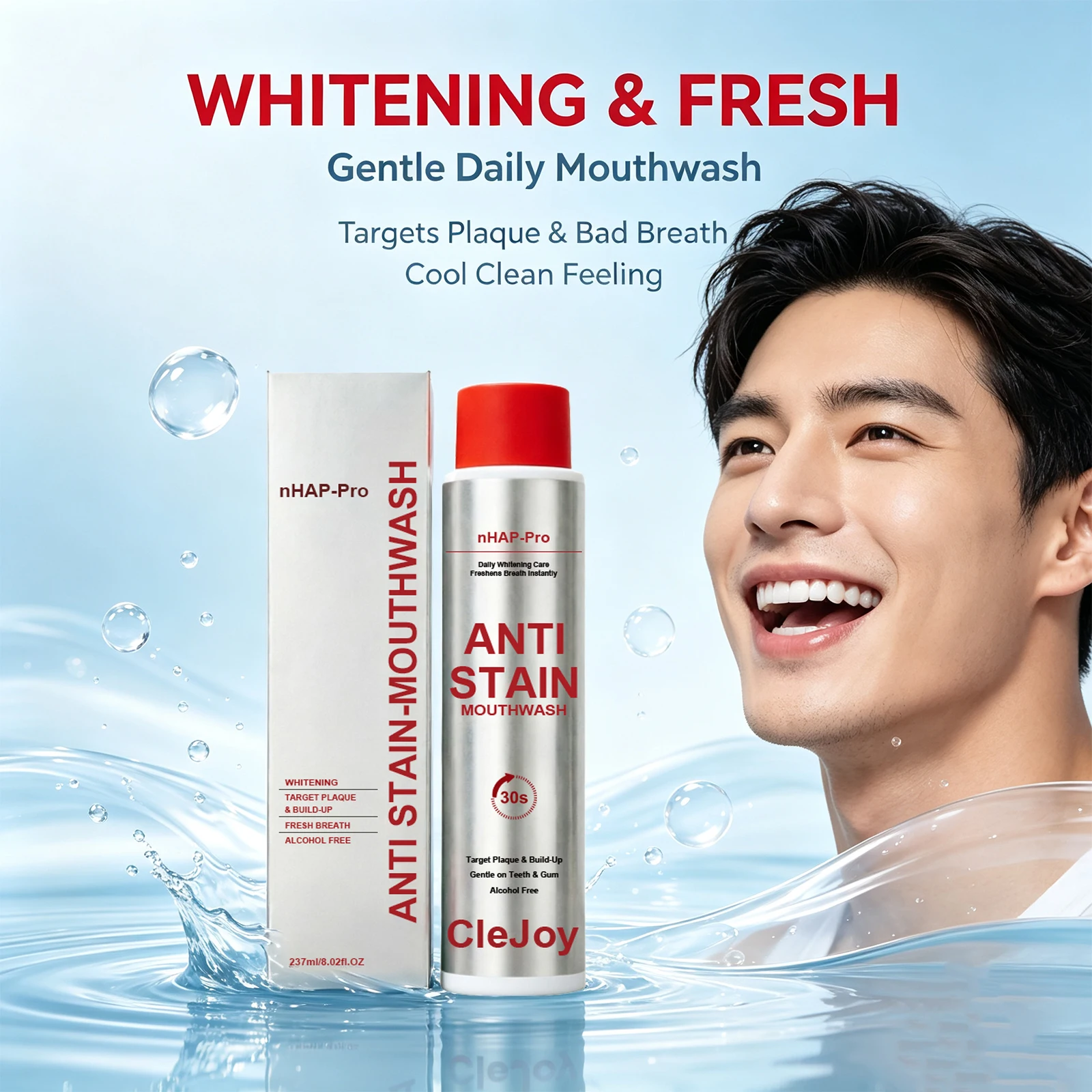Płyn do płukania jamy ustnej p – Teeth Whitening Naturally recenzja i cena