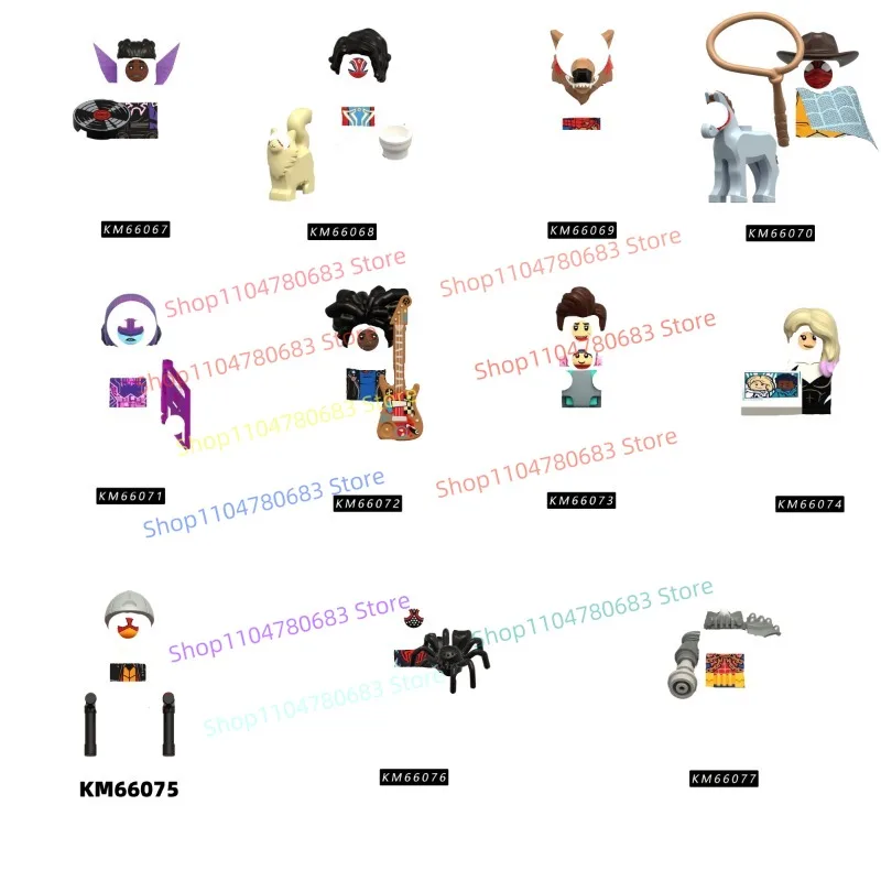 

Строительные блоки MOC, минифигурки KM66074, KM66075, сборные модели-украшения, игрушки с персонажами аниме и телесериалов, праздничные подарки и коллекционные предметы