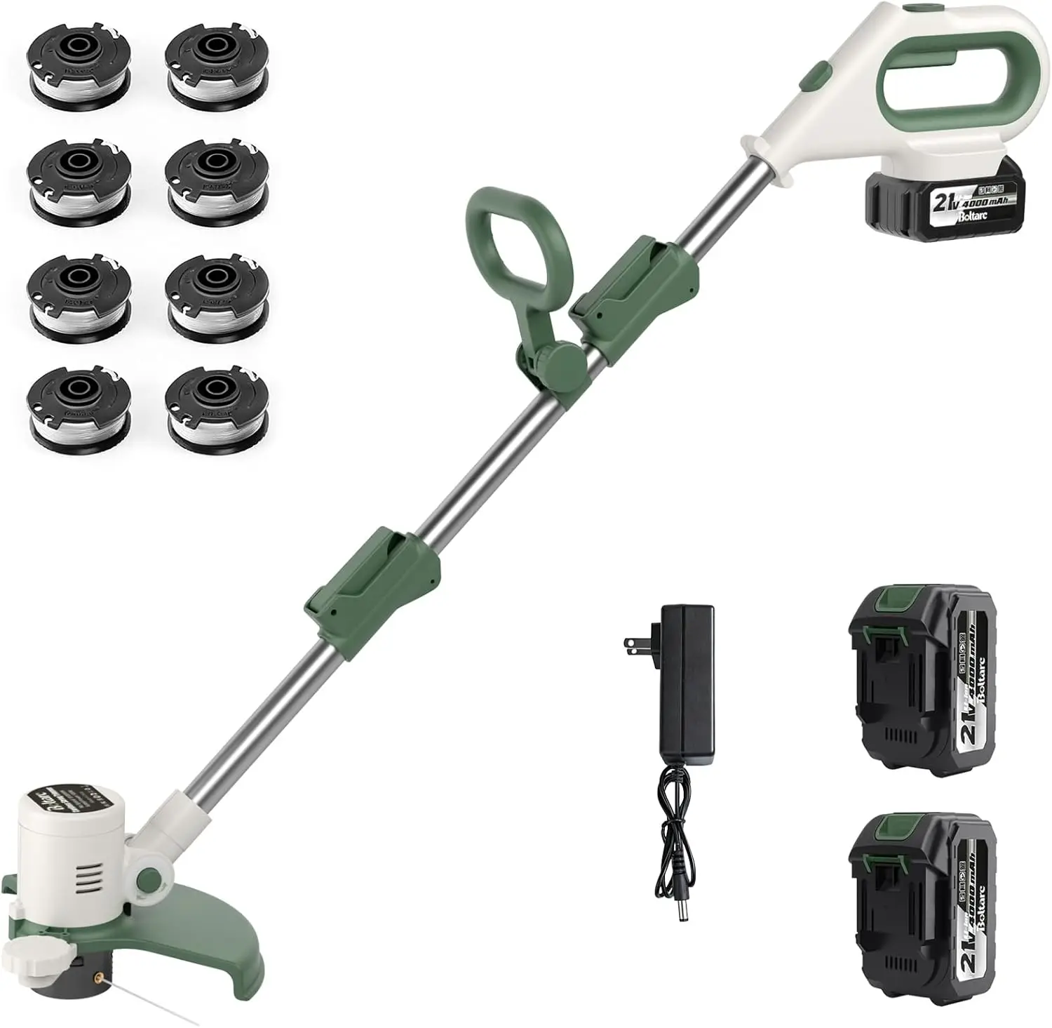 

3-in-1 Cordless Weed Eater, 21V 9000RPM, 120 Mins Runtime, Auto Feed Line, 2x4.0Ah Batteries Included