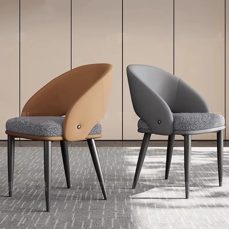 Juego de 2 sillas de comedor elásticas, ergonómicas, de lujo, modernas, estéticas, para cocina, Salle Manger, muebles para el hogar