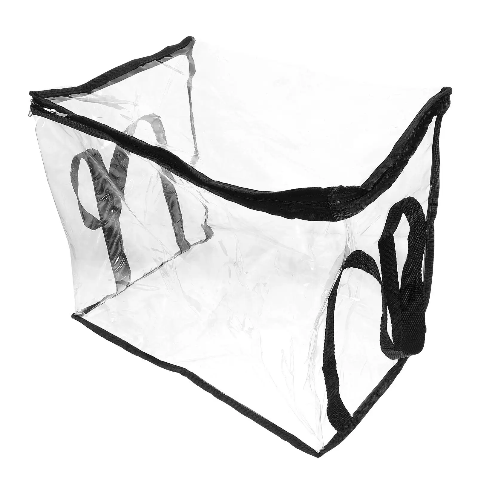 Portable PVC Transparent Storage Large Capacity Waterproof Document File ganizer Album Bag for Travel School Office Use