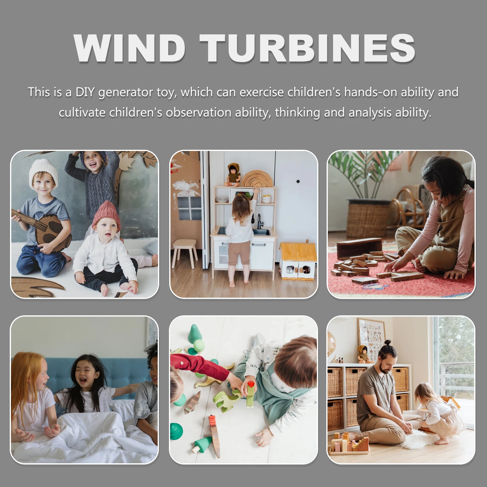 

Handmade Wind Generator Diy Educational For Kids Creative Learning Fun Practical Ability Development Experimental Plaything Tool