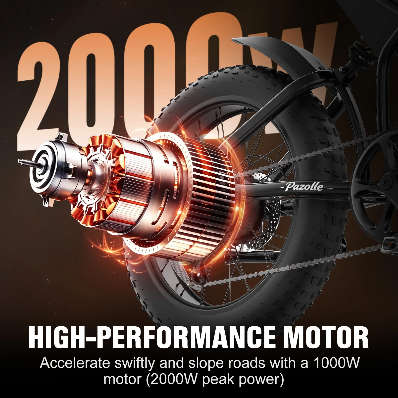 Peak 2000W Electric Dirt Bike for Adults 37MPH 52/25Ah Battery Hydraulic Brake Full Suspension Electric Motorcycle - view 2