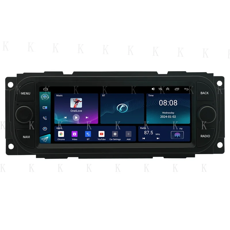 FOR Fit For Jeep Wrangler 2003-2006 Touch Screen Car Radio Stereo Player SWC 2+32G