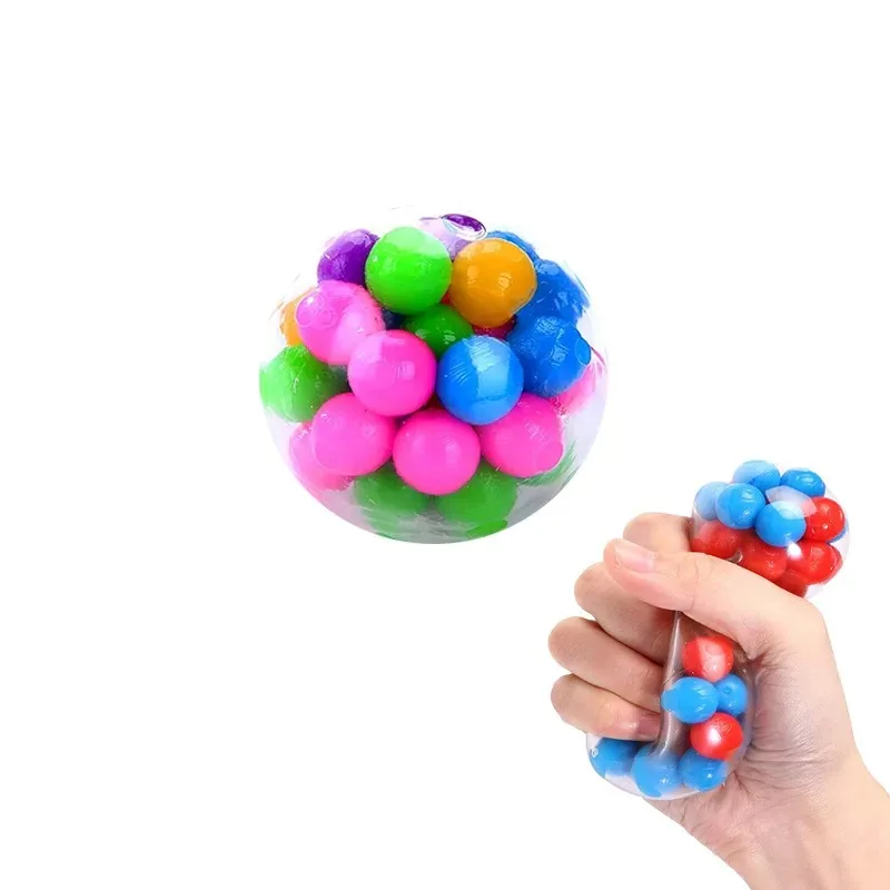 TPR Stress Relief Toys soft rubber slow rebound decompression ball color randomly