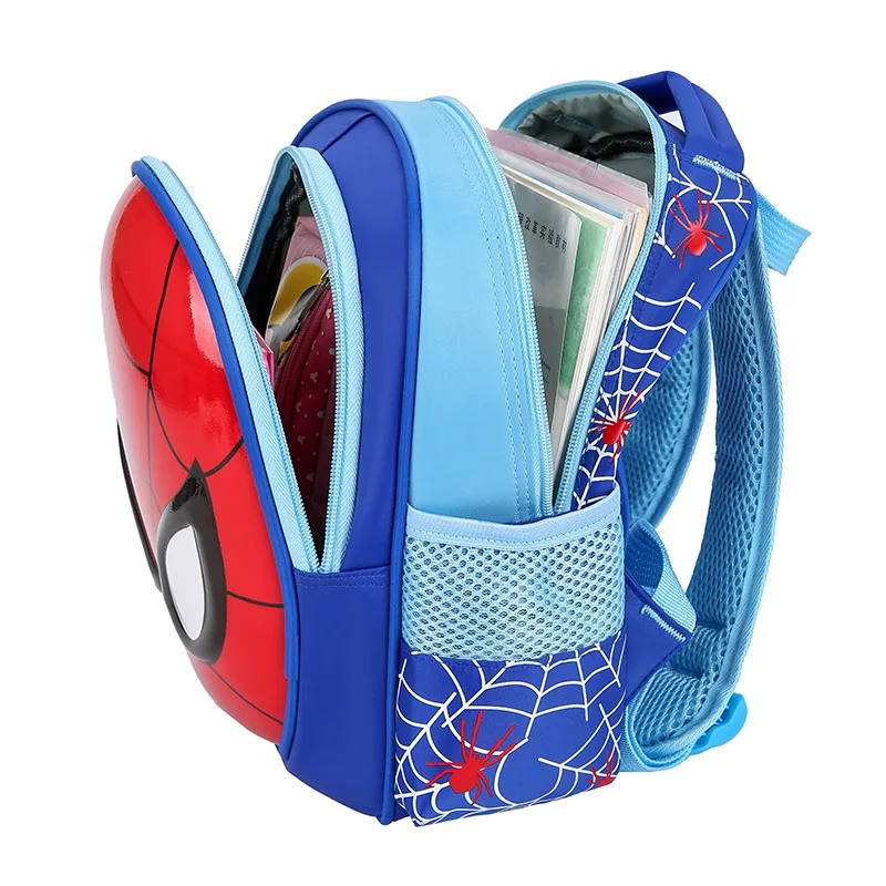 Marvel Spiderman Rugzakken Super Heroes Nieuwe Schooltas 3D Stereo Kinderen Jongens Kleuterschool Rugzak Kids Kinderen Cartoon Tassen