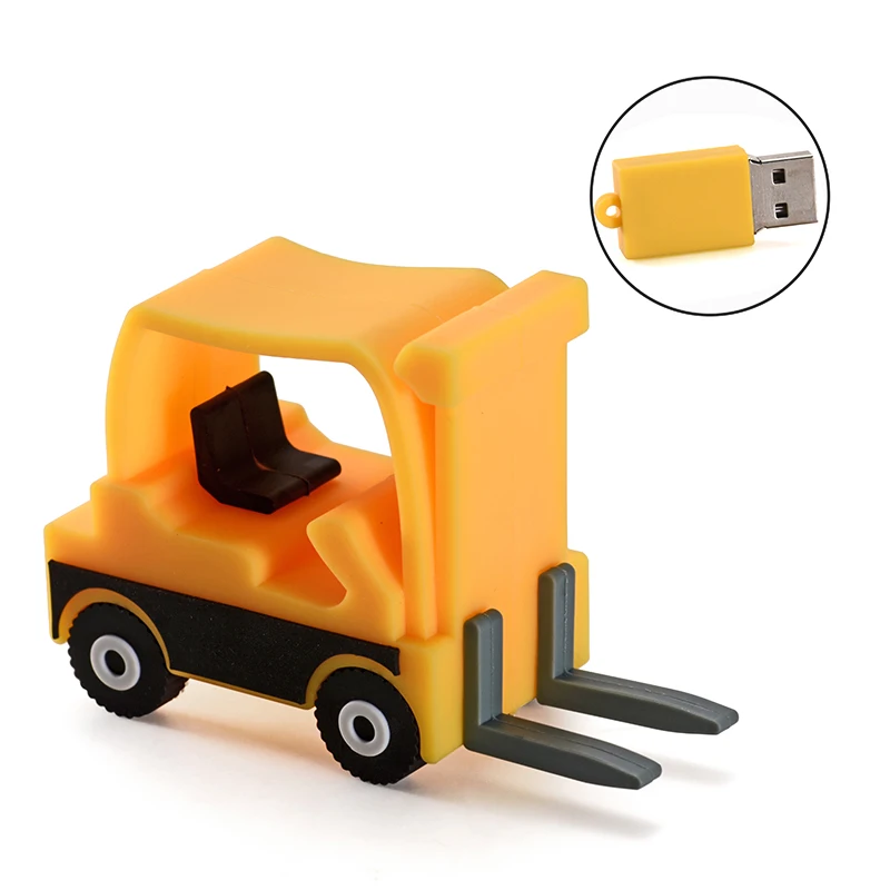 USB Flash Drives 128G Car model USB High-speed Transfer External Storag Airplane Excavator Pen Drive 32G 64G Flash Memoria Disk