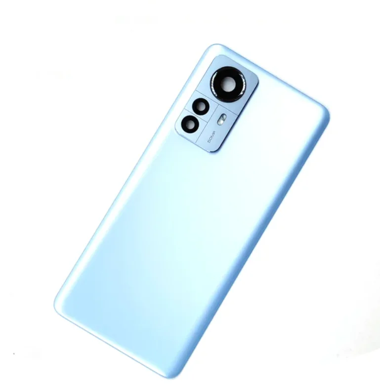 Original Rear Housing Door For Xiaomi 12 12X Back Cover Lid Mi12 5G Battery Cover Replacement With Adhesive + Camera Lens