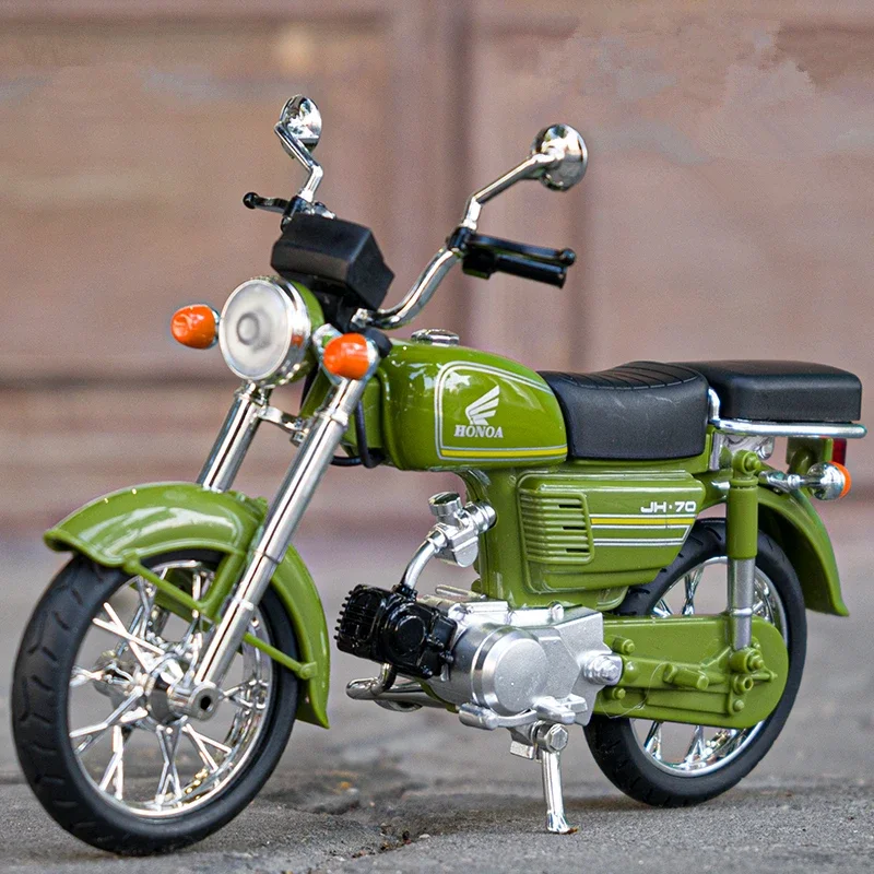 1/10 ホンダ嘉陵 JH-70 合金レーシングバイク高シミュレーションメタルストリートスポーツバイクモデルコレクション玩具ギフト
