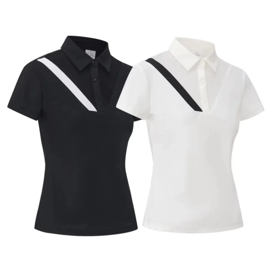 Ice silk cool quick drying equestrian short sleeved T-shirt polo shirt women's riding suit