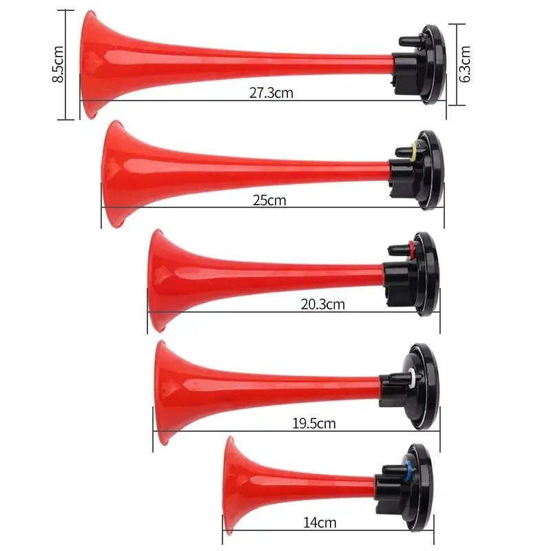 

Car Horn 12V Super Loud Whistle Horn 5 Tube Music Air Horn for Truck Car Modification