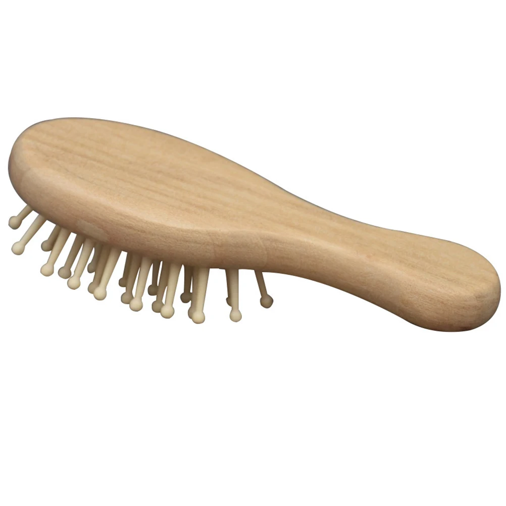 Wooden Massage Comb Scalp Massage Brush Combs Anti-Static Brushes Small Massage Relaxing Natural Wooden Hair Caring Styling Tool