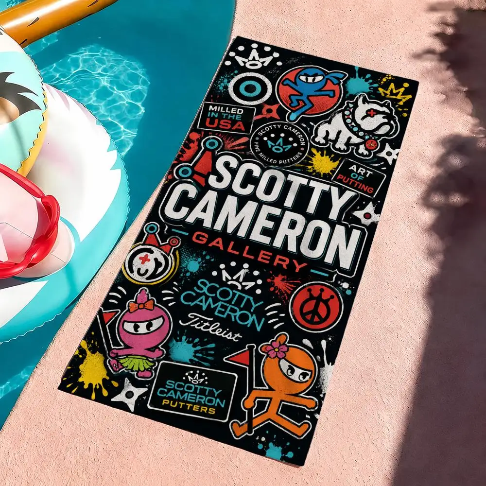 Marke Scotty Cameron Towel Mikrofaser-Strandtuch, schnell trocknend, sandfrei, ultrafeine Fasern, superweich. – Detail 10
