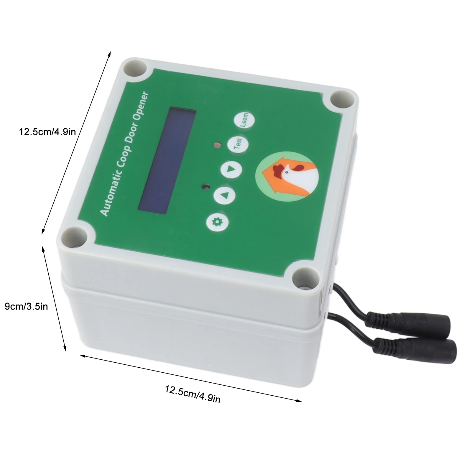 Automatic Chicken Coop Door Opener Kit Electric Chicken Door Actuator Motor Set Programmable Time with Remote Control for Farm