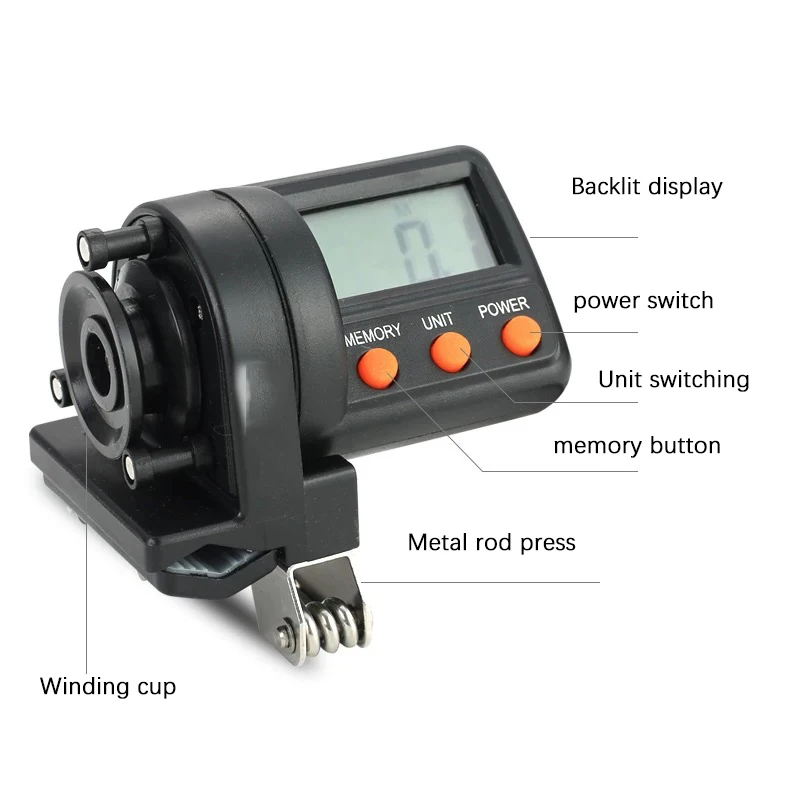 Brand New Electronic Fishing Line Length Counter Raft Fishing Line Meter Meter