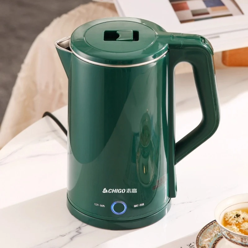 

Электрический чайник 2,3 л, бойлер для горячей воды большой емкости с автоматическим отключением, быстрым нагревом 1500 Вт и двухслойной конструкцией с защитой от ожогов